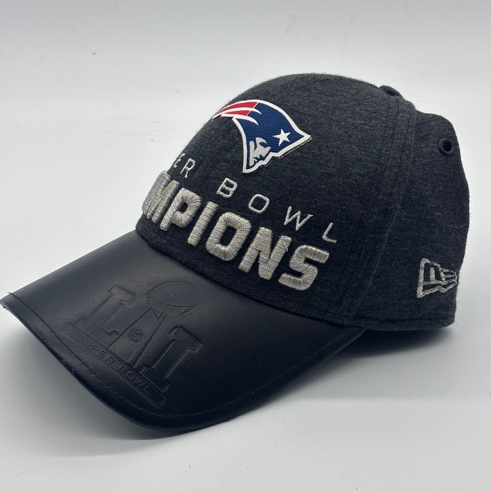 New England Patriots Super Bowl LIII Champions New Era 9FORTY Hat NFL Gray - Picture 3 of 9